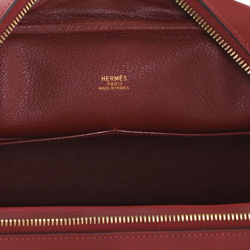 Women's or Men's Hermes Plume Bag Vibrato and Leather 32