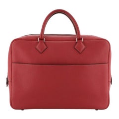 Plume Hermès FEATHER TPM AND 2021 MINI DOG STRAP CAPUCINE Red Leather  ref.333247 - Joli Closet