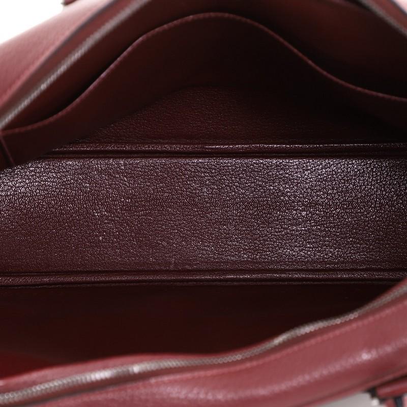 Hermes Plume Fourre Tout Bag Fjord 40  In Good Condition In NY, NY