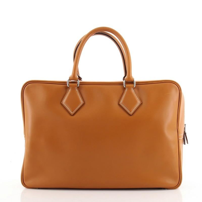 Hermes Plume Fourre Tout Tragetasche Veau Butler 40 (Braun)