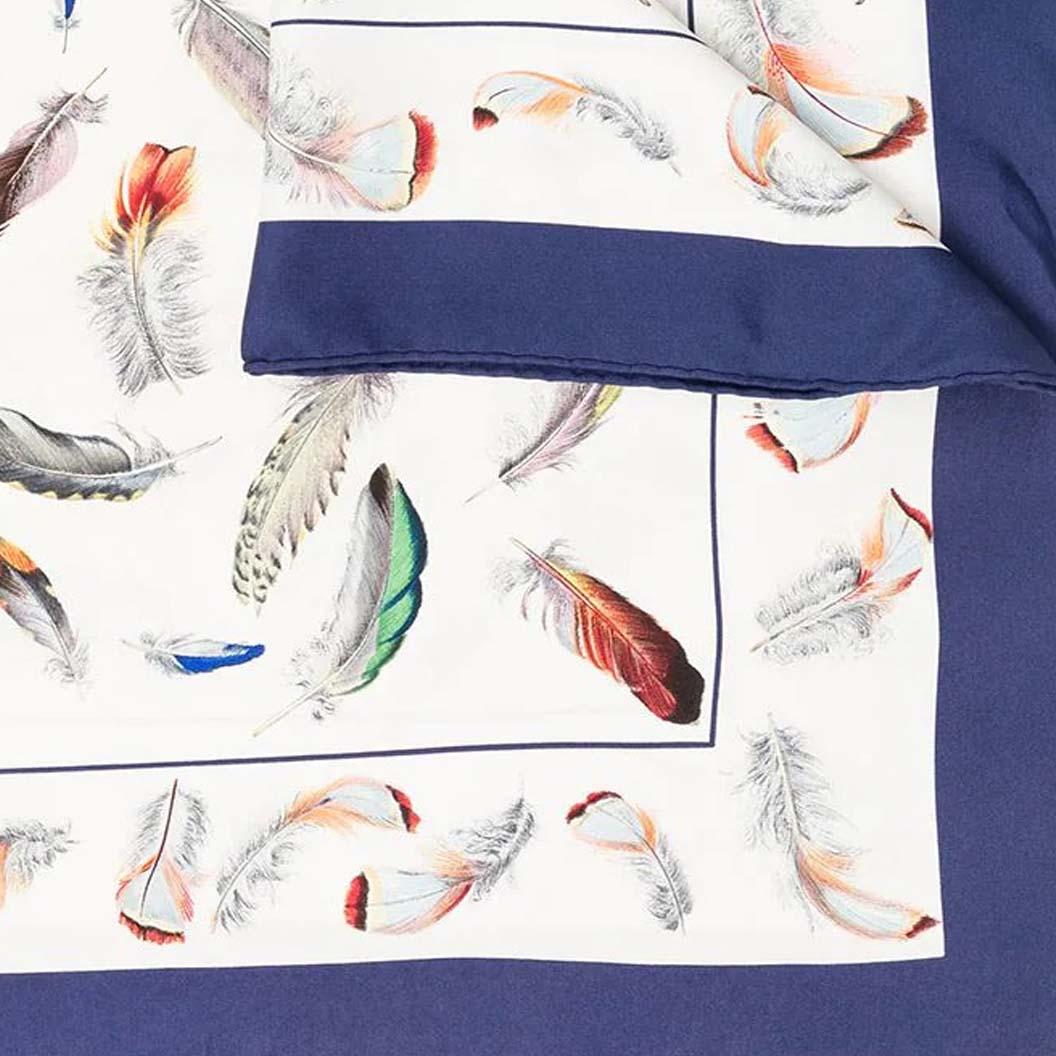 Hermes 'Plumes' silk scarf  In Excellent Condition In London, GB