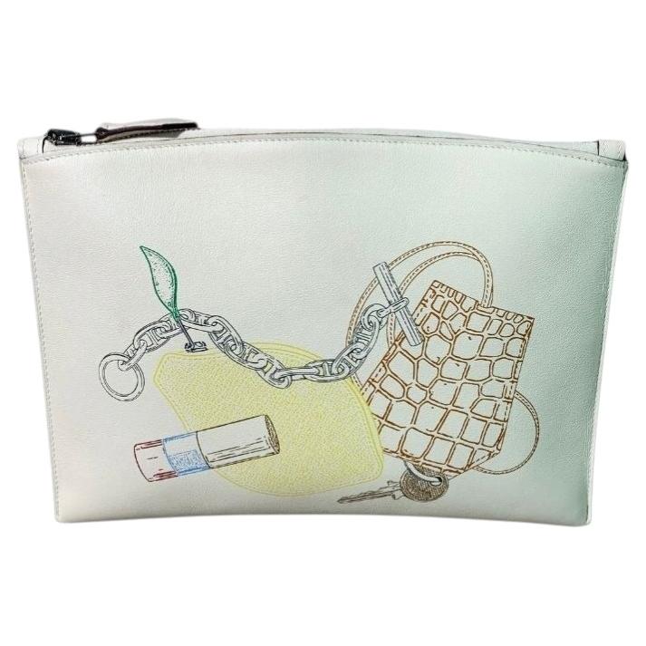Hermès Pochette Bazar In und Out PM Kupplung Swift Leder 2022 im Angebot
