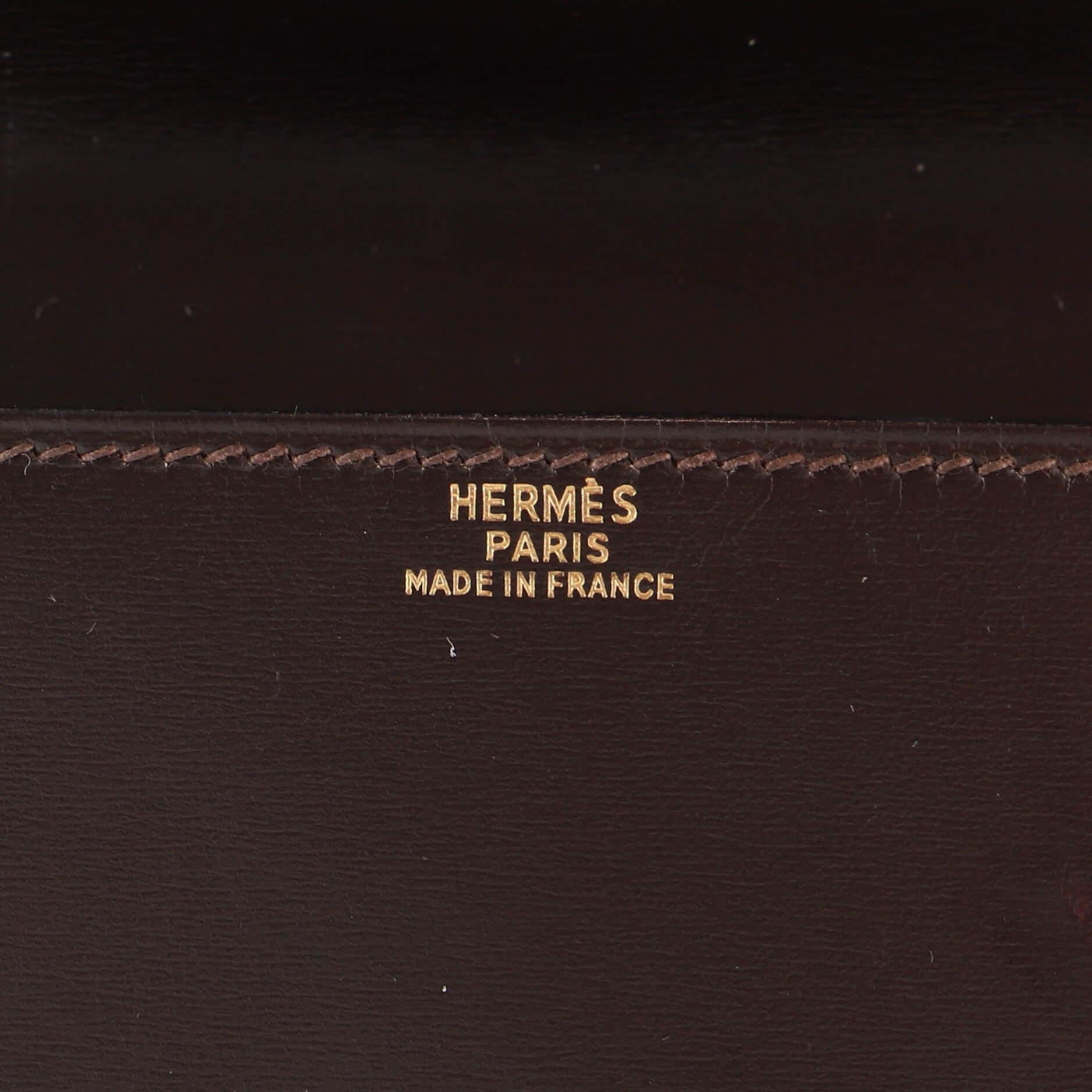 Hermes Pochette Green Waist Bag Leather 4