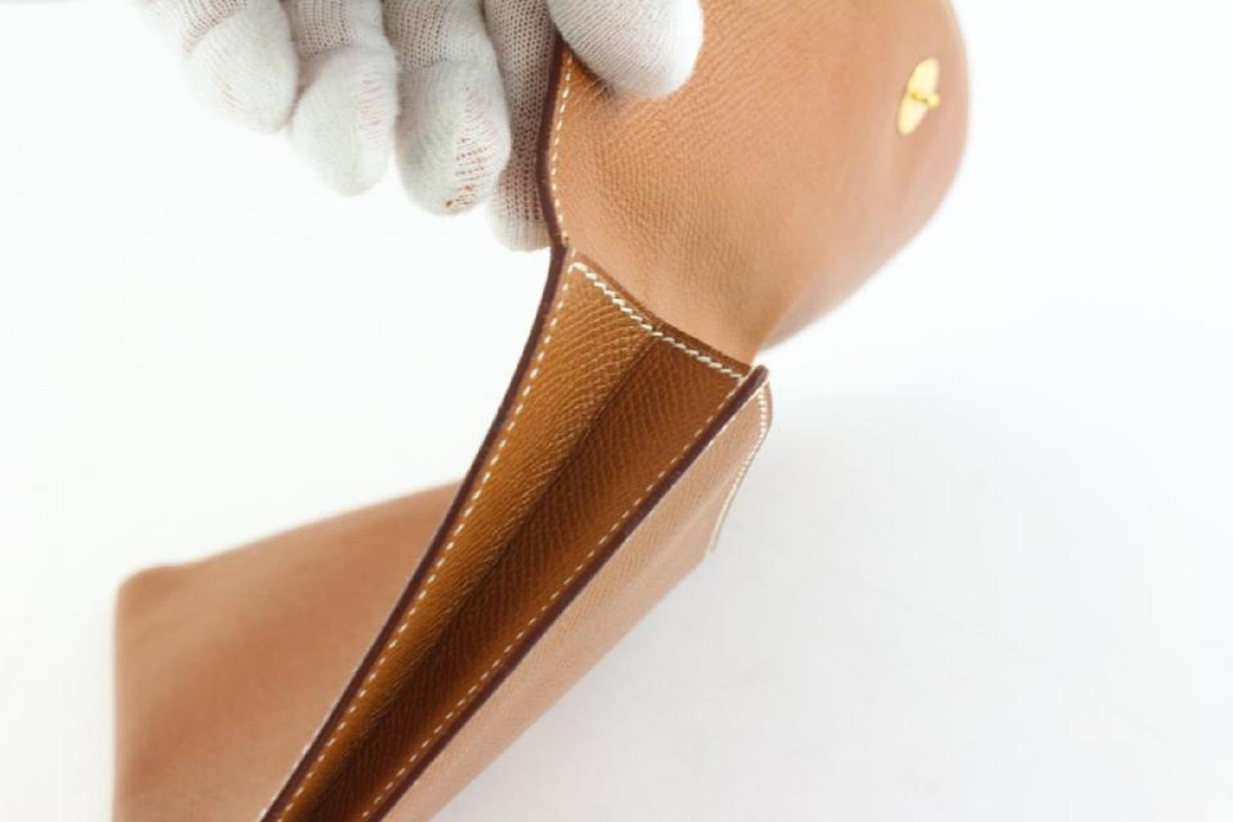 Hermès Pochette Rio Envelope 7hz1128 Brown Leather Clutch 5