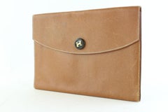 Hermès Pochette Rio Envelope 7hz1128 Brown Leather Clutch