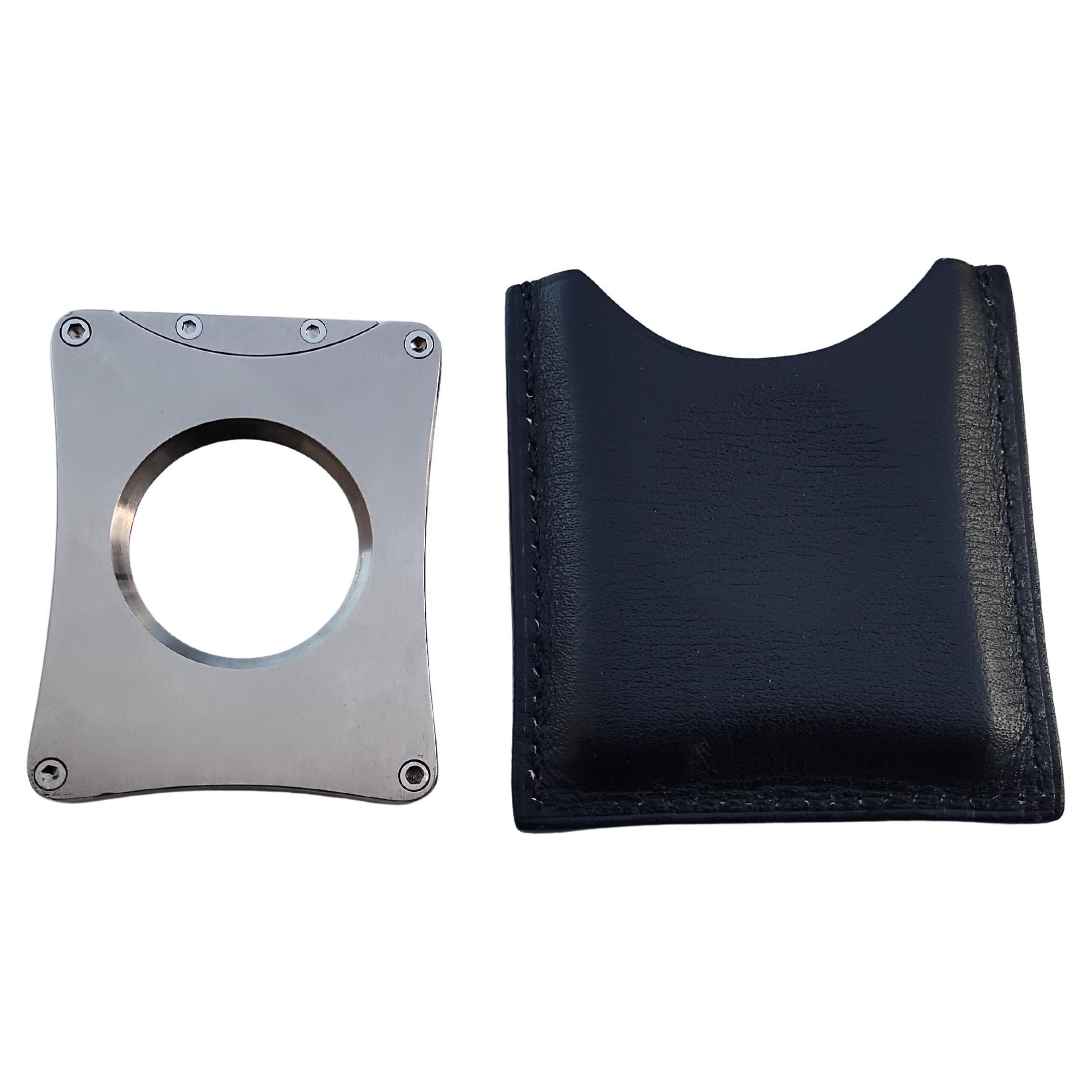 Uomo Tagliasigari tascabile Hermès con custodia in pelle in vendita