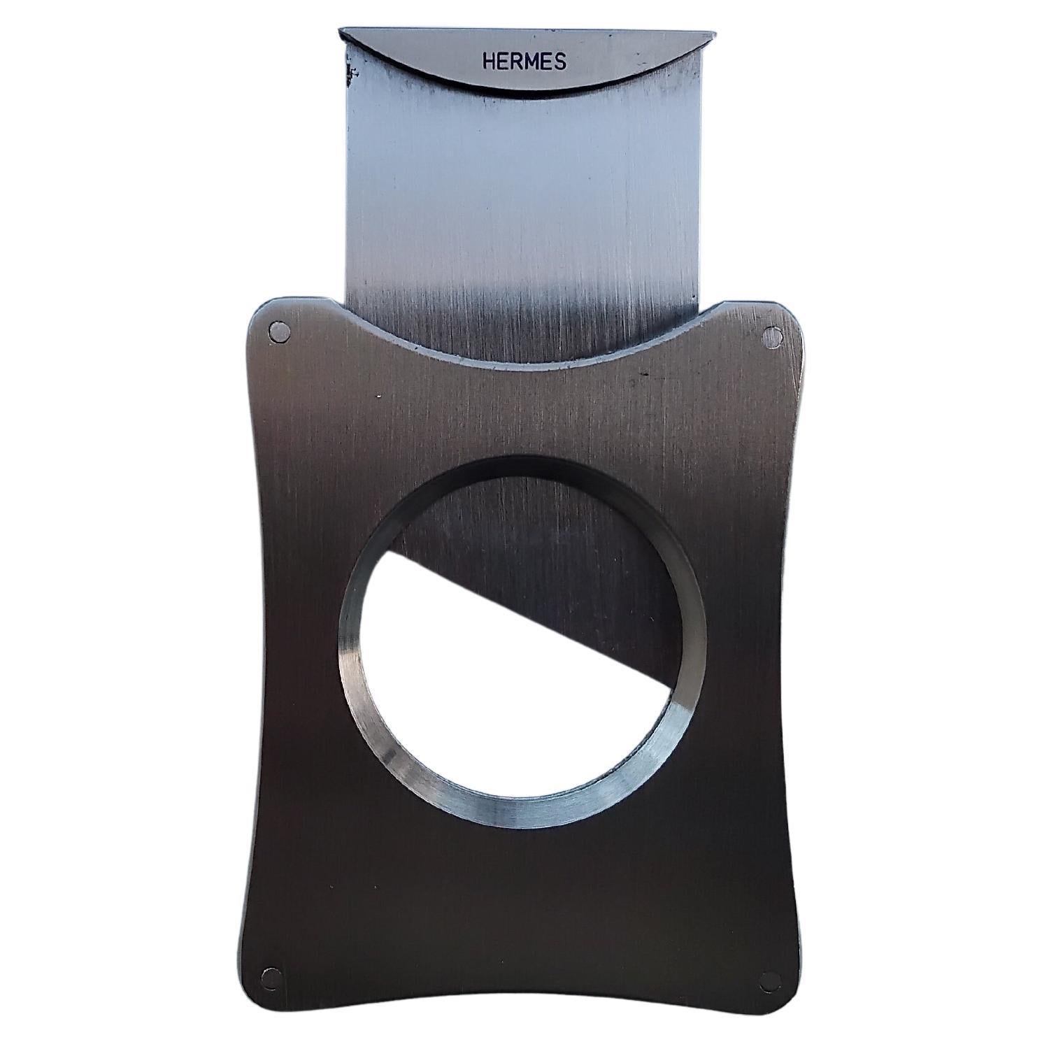 Tagliasigari tascabile Hermès con custodia in pelle in vendita 2