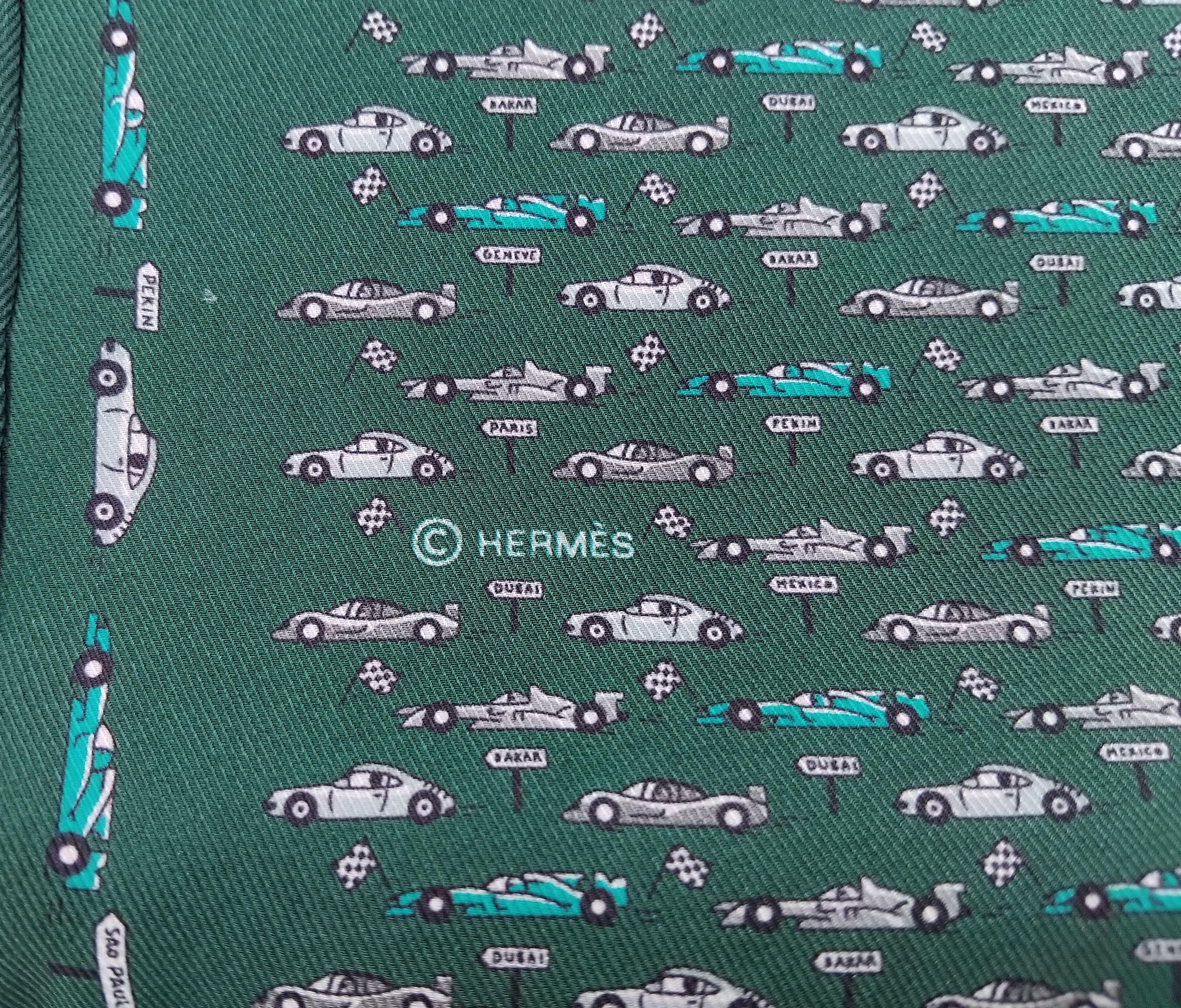 Hermès Pocket Square Silk FIA International Automobile Federation Racing Cars 5