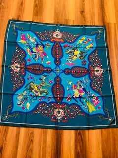 Hermes "Poesie Persane" by J. Abadie Silk Scarf 35"x35"