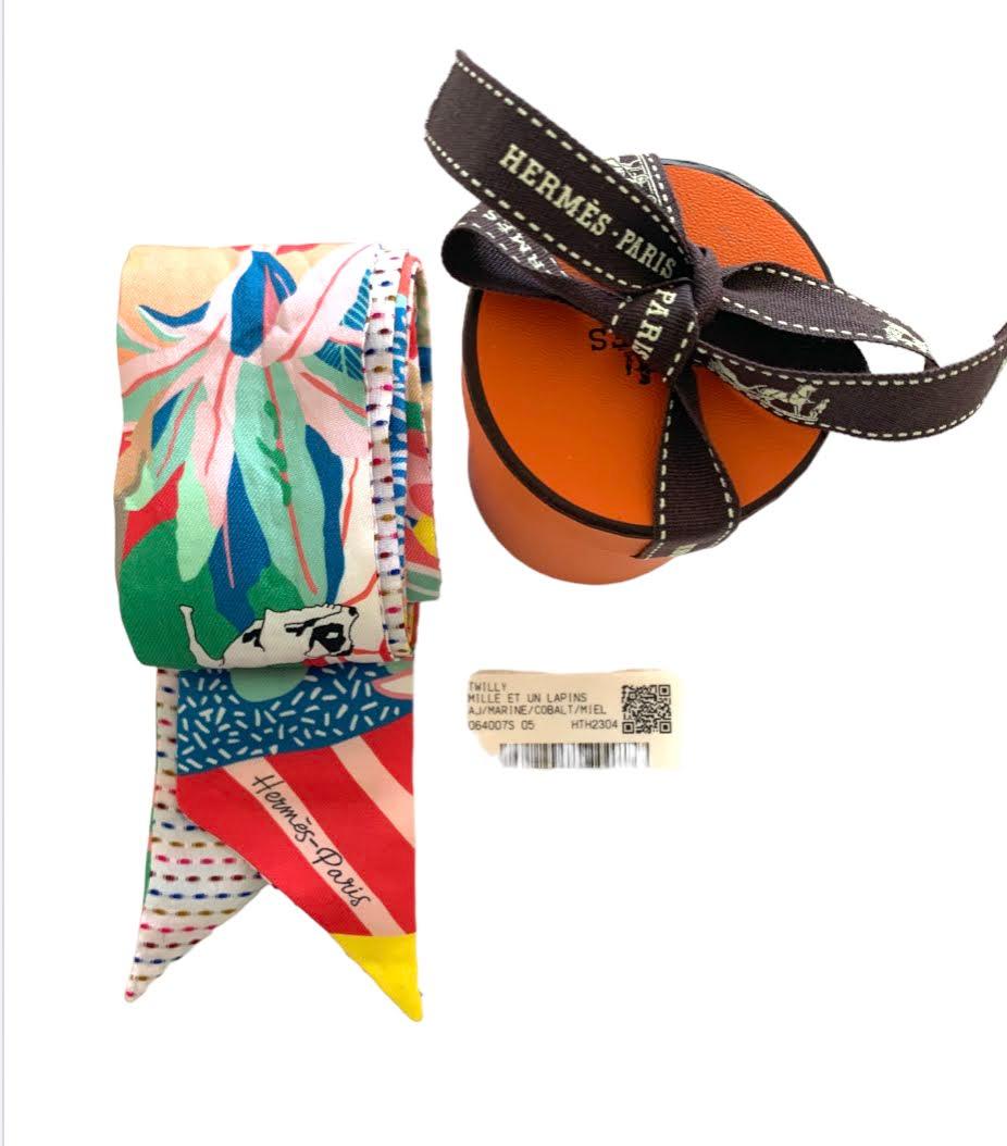 Women's or Men's Hermes Pointille En Liberte Twilly twins