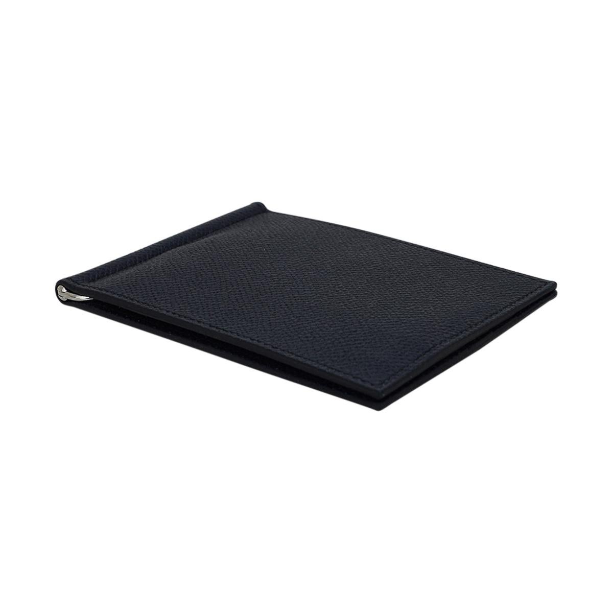 Hermes Poker Jungle Compact Wallet Black Epsom Leather 3