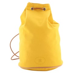 Hermes Polochon Mimile Drawstring Backpack Canvas