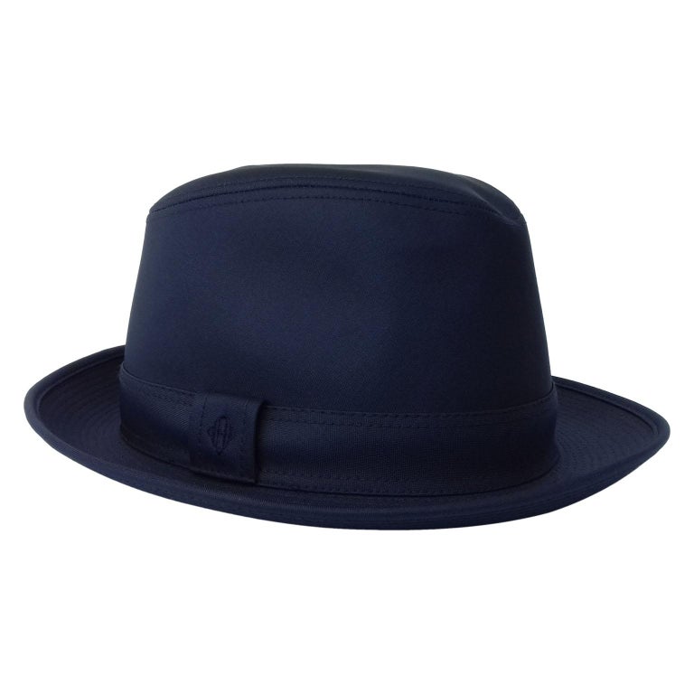 Hermès Polyester Hat Navy Blue S. 55/56 For Sale at 1stdibs
