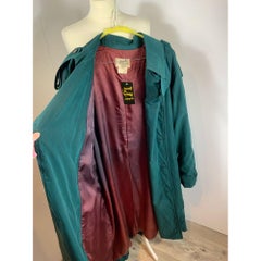 Hermès Polyester Trench Coat in Green