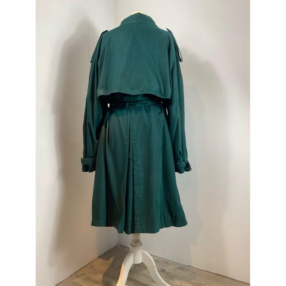 Women's Hermès Polyester Trench Coat in Green