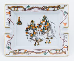 Hermes Pompom Horse Porcelain Ashtray