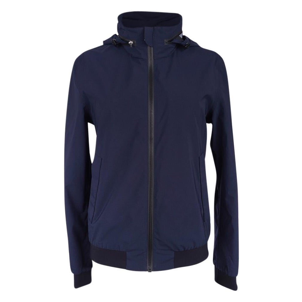Hermes Ponant wasserdichte Jacke w / Hidden Hoodie S neu mit Tag