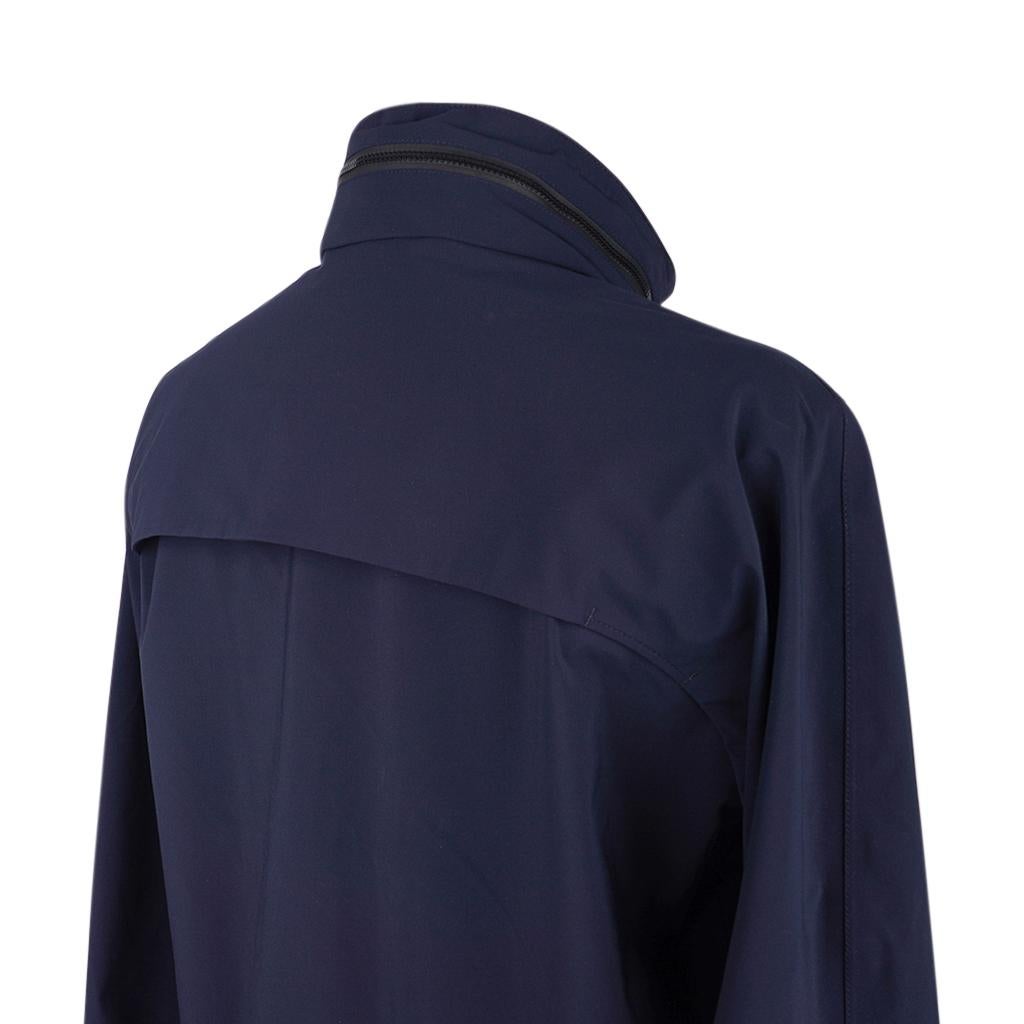 Hermes Ponant Waterproof Jacket w/ Hidden Hoodie S New w/ Tag For Sale 4