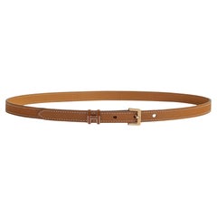 Hermes Pop H 15 Belt Gold Epsom Leather Rose Gold Hardware