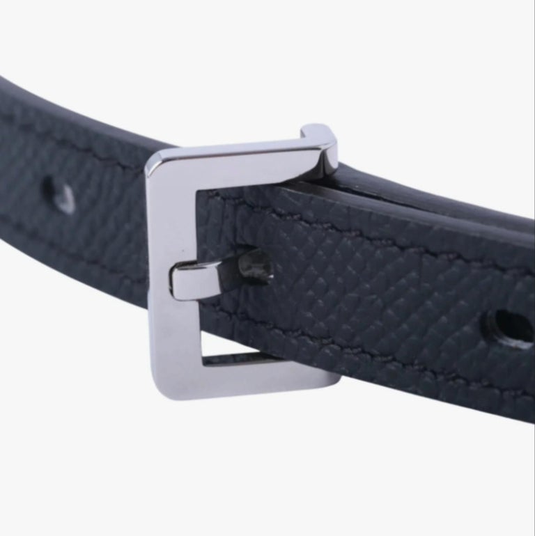 Hermès Pop H Belt 15mm Black Epsom Leather Palladium  display picture 1