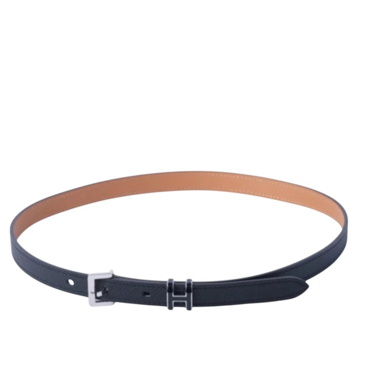 Hermès Pop H Belt 15mm Black Epsom Leather Palladium Hardware - \'20s Hermès Hermes POP H 15mm Black Standard Belt ref.JC2726837  main image 3