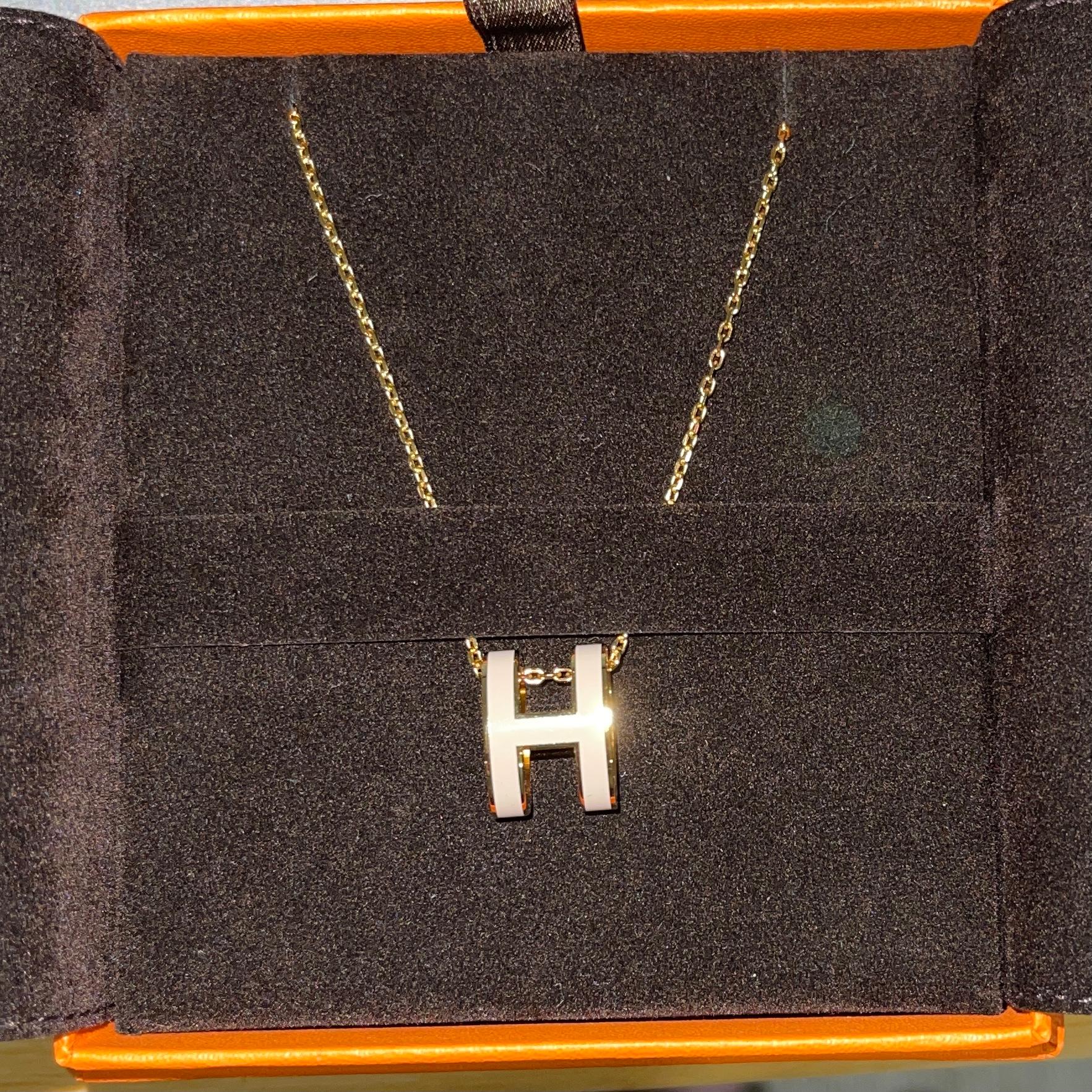 hermes necklace h
