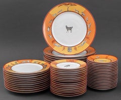 Hermes Porcelain "Africa" Part Dinner Service