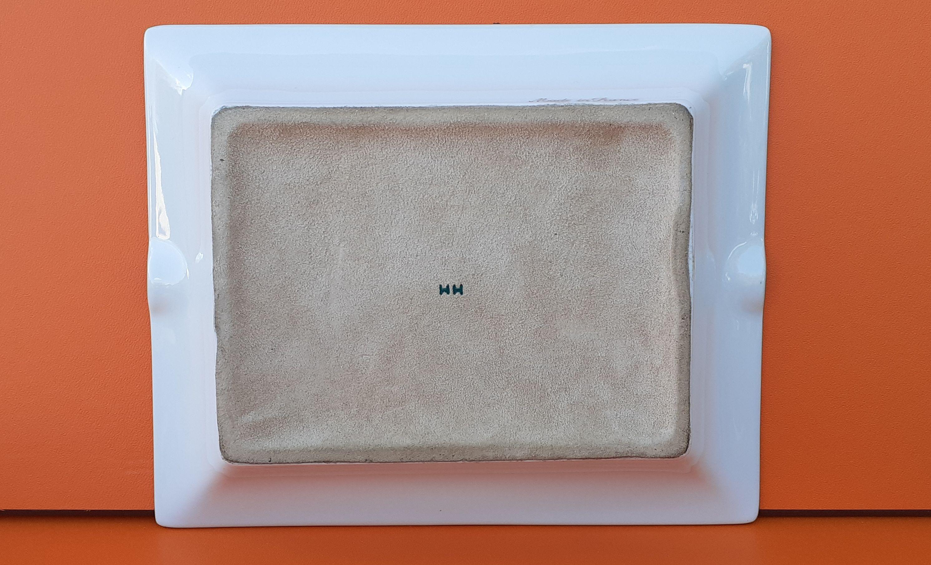 Hermès Porcelain Ashtray Change Tray Apple and Flowers 5