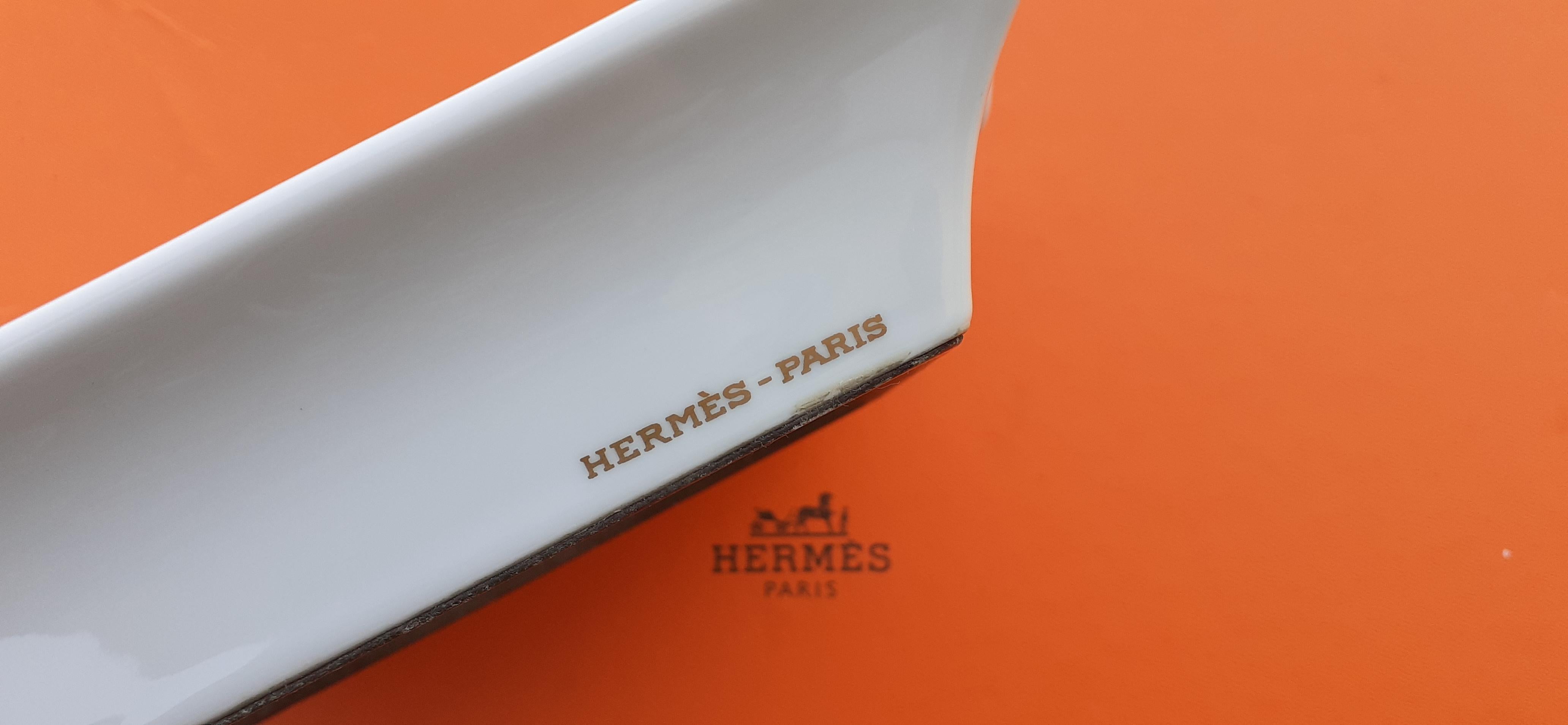 Hermès Porcelain Ashtray Change Tray Sailing ships Rigging Boats in Porcelain For Sale 1