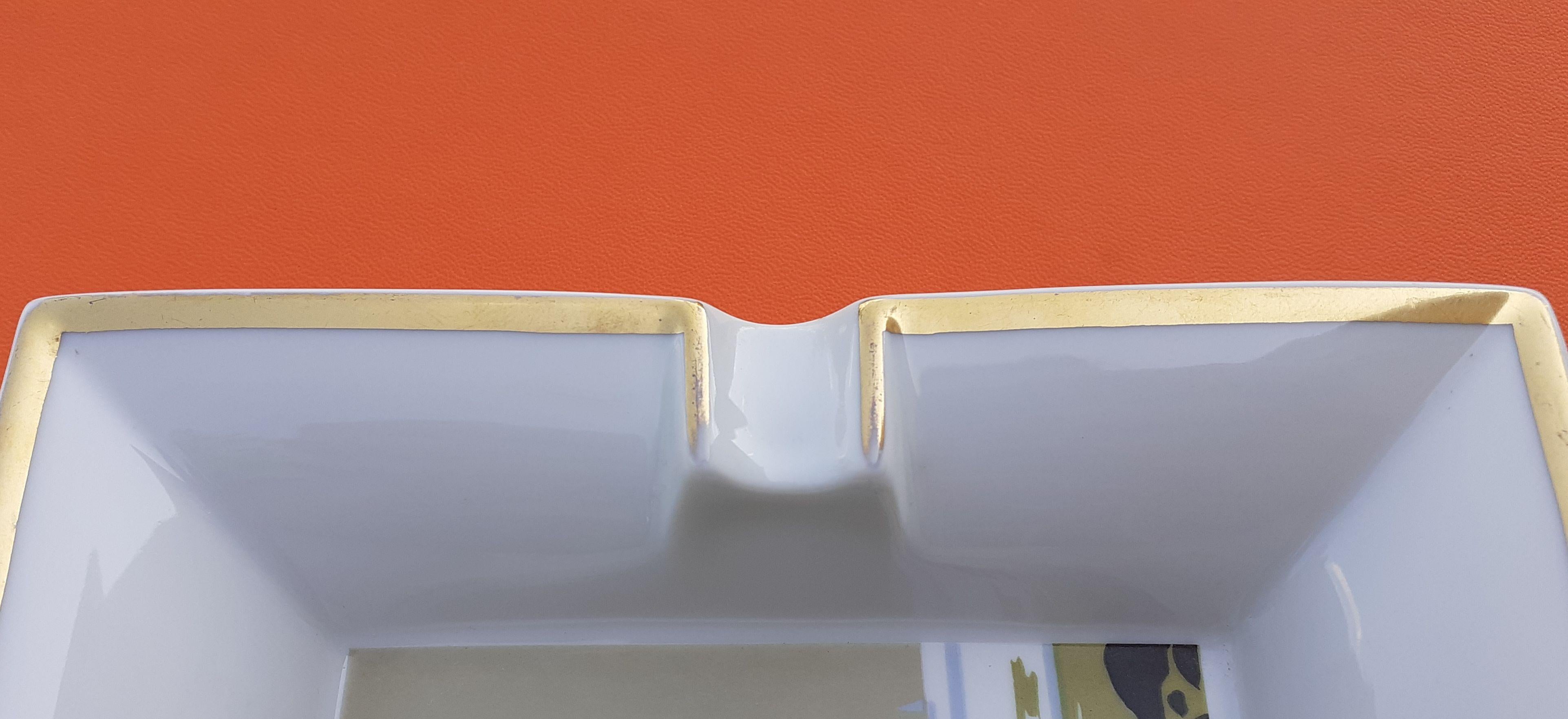 Women's or Men's Hermès Porcelain Ashtray Change Tray Sailing ships Rigging Boats in Porcelain