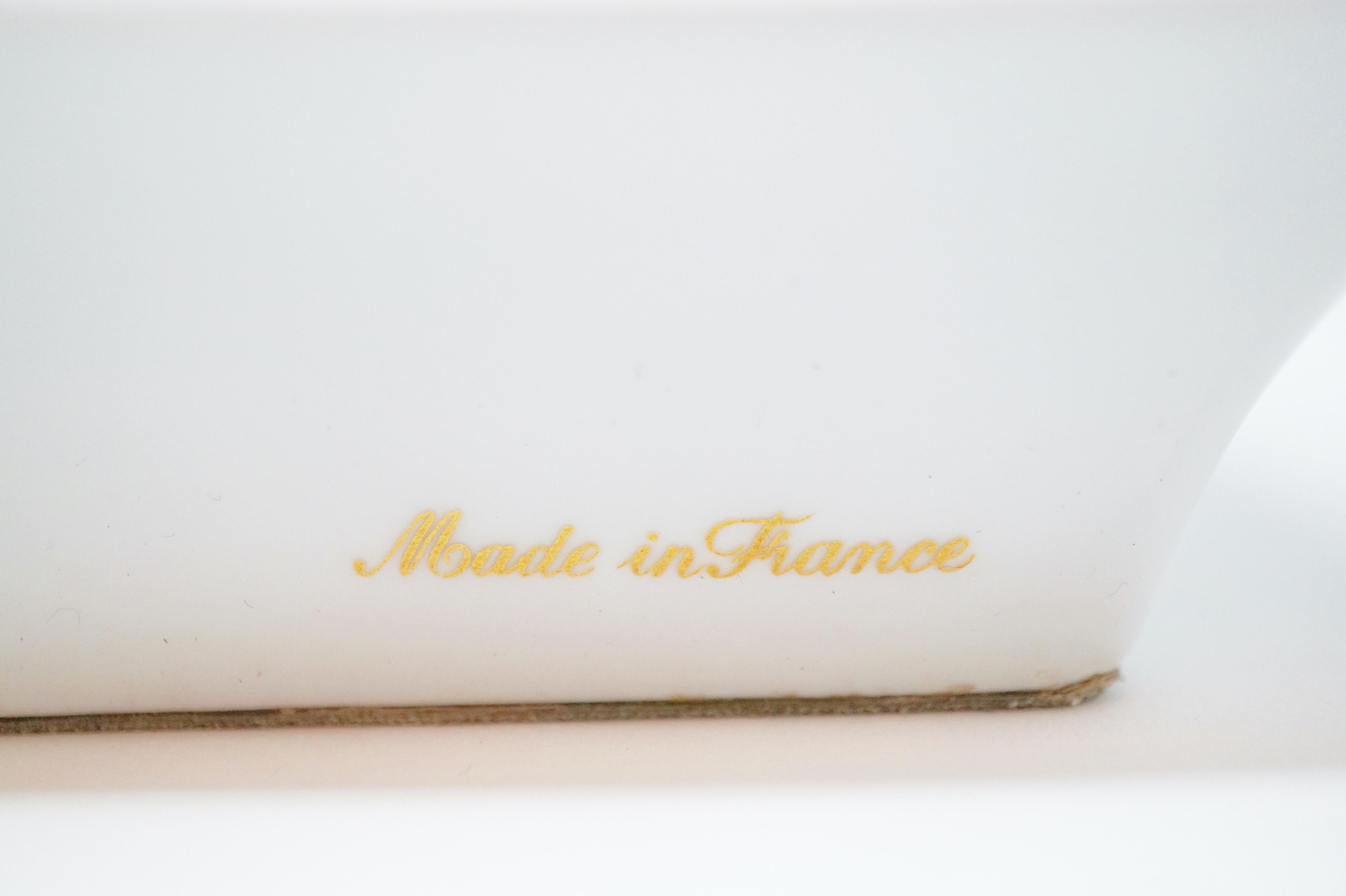 French Hermès Porcelain Ashtray with Horse Design, Signed