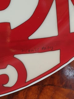Hermès Porcelain "Balcon du Guadalquivir" Tart Platter, France, 2022