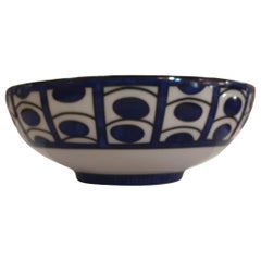 Hermès Porcelain "Bleus d'Ailleurs" Small Salad Bowl, France, Modern