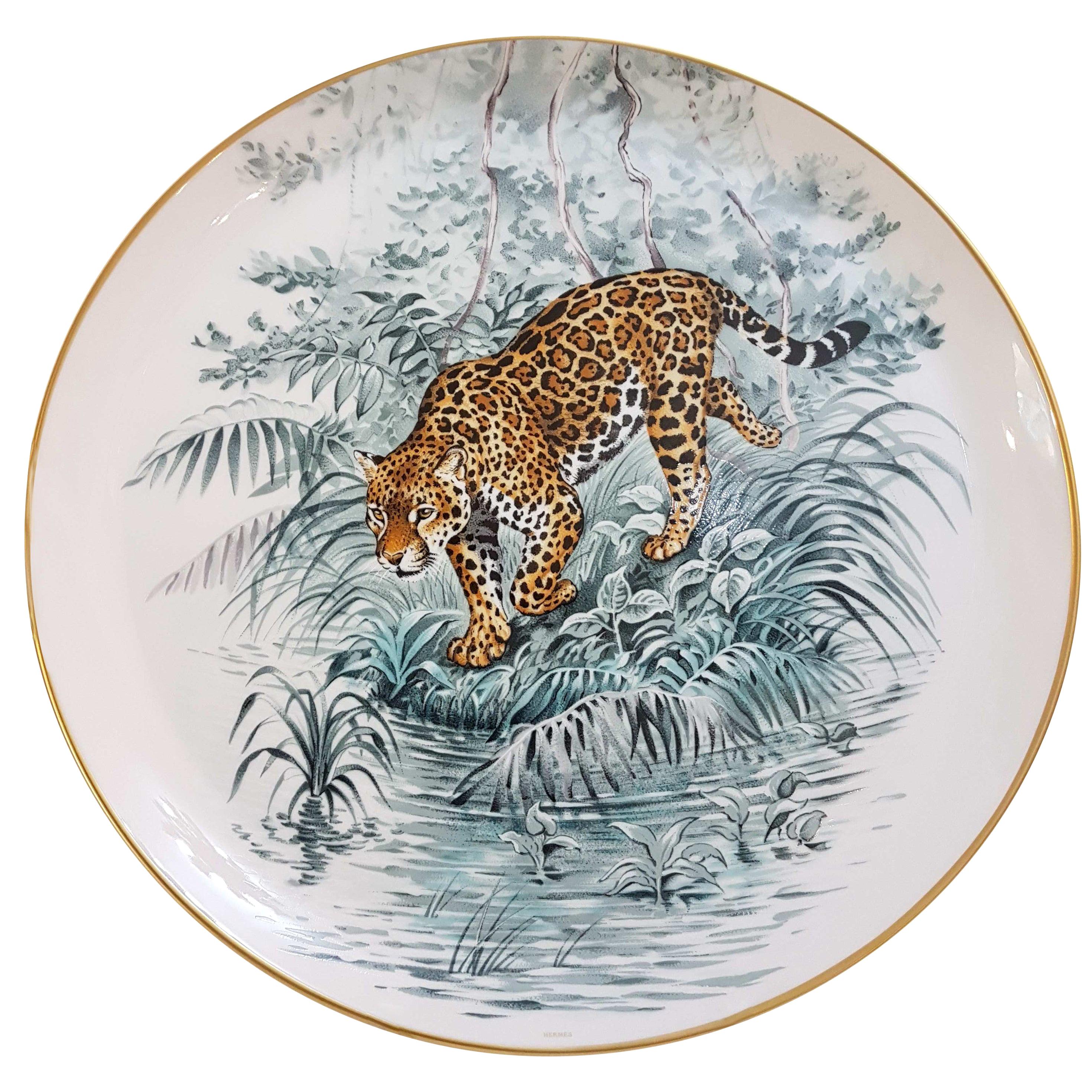 Hermès Porcelain "Carnets d'Equateur" Tart Platter, France, Modern