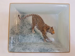 Hermès Porcelain "Carnets d'Equateur" Vide Poche Charge Tray, France, Modern