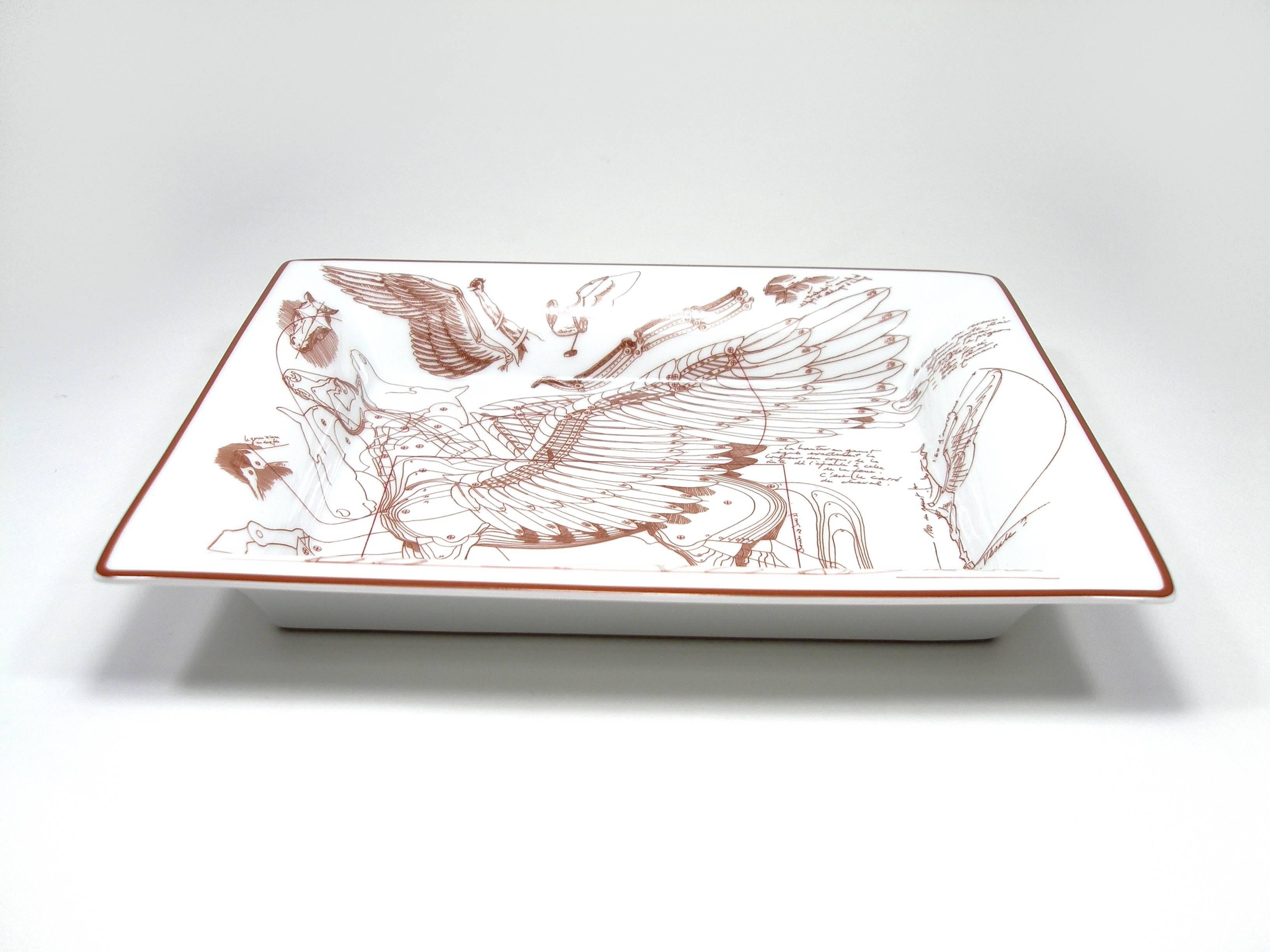 Hermès Porcelain Change Tray Vide Poche Le Pégase d'Hermès 2014  6