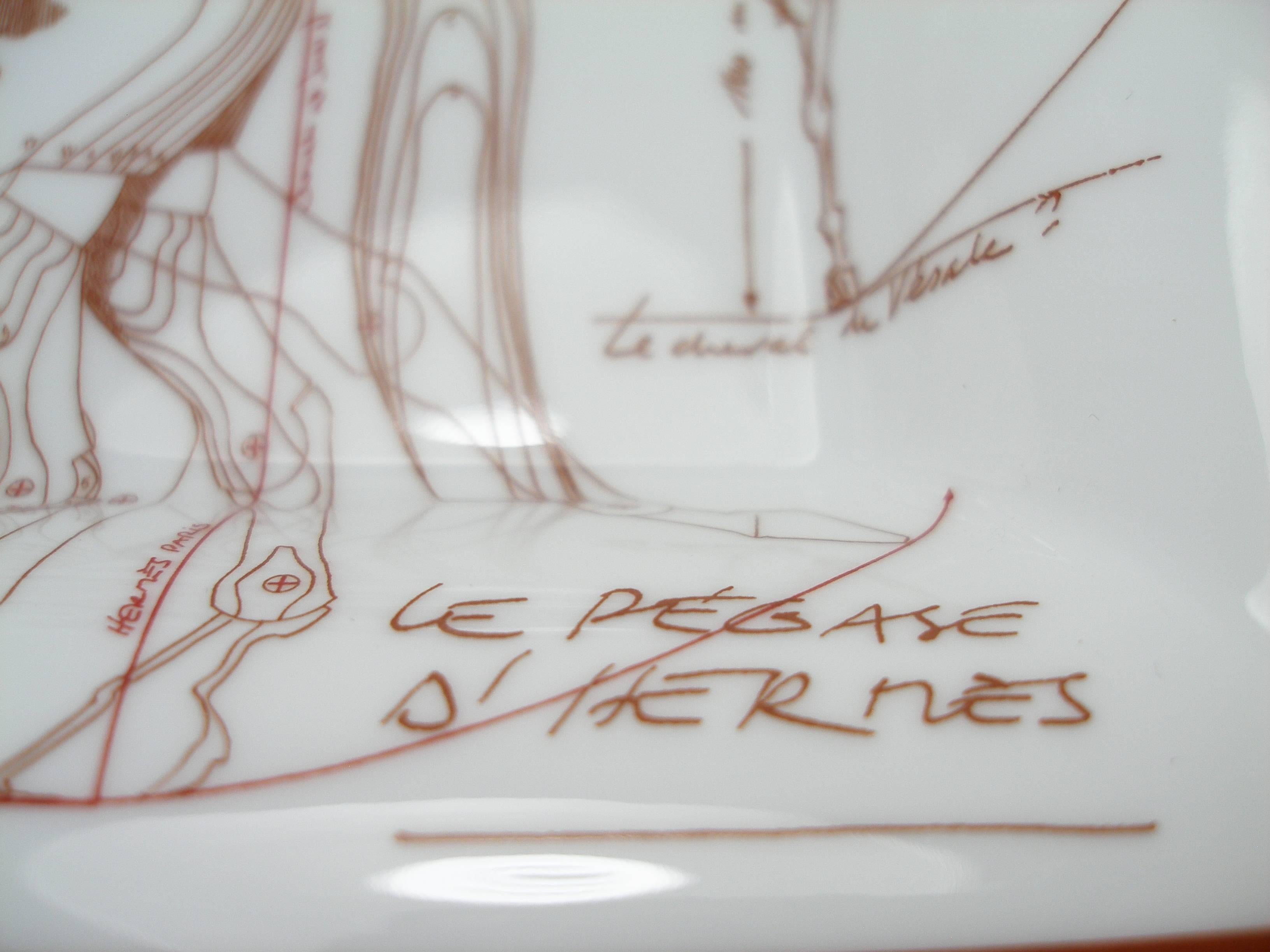 Hermès Porcelain Change Tray Vide Poche Le Pégase d'Hermès 2014  3