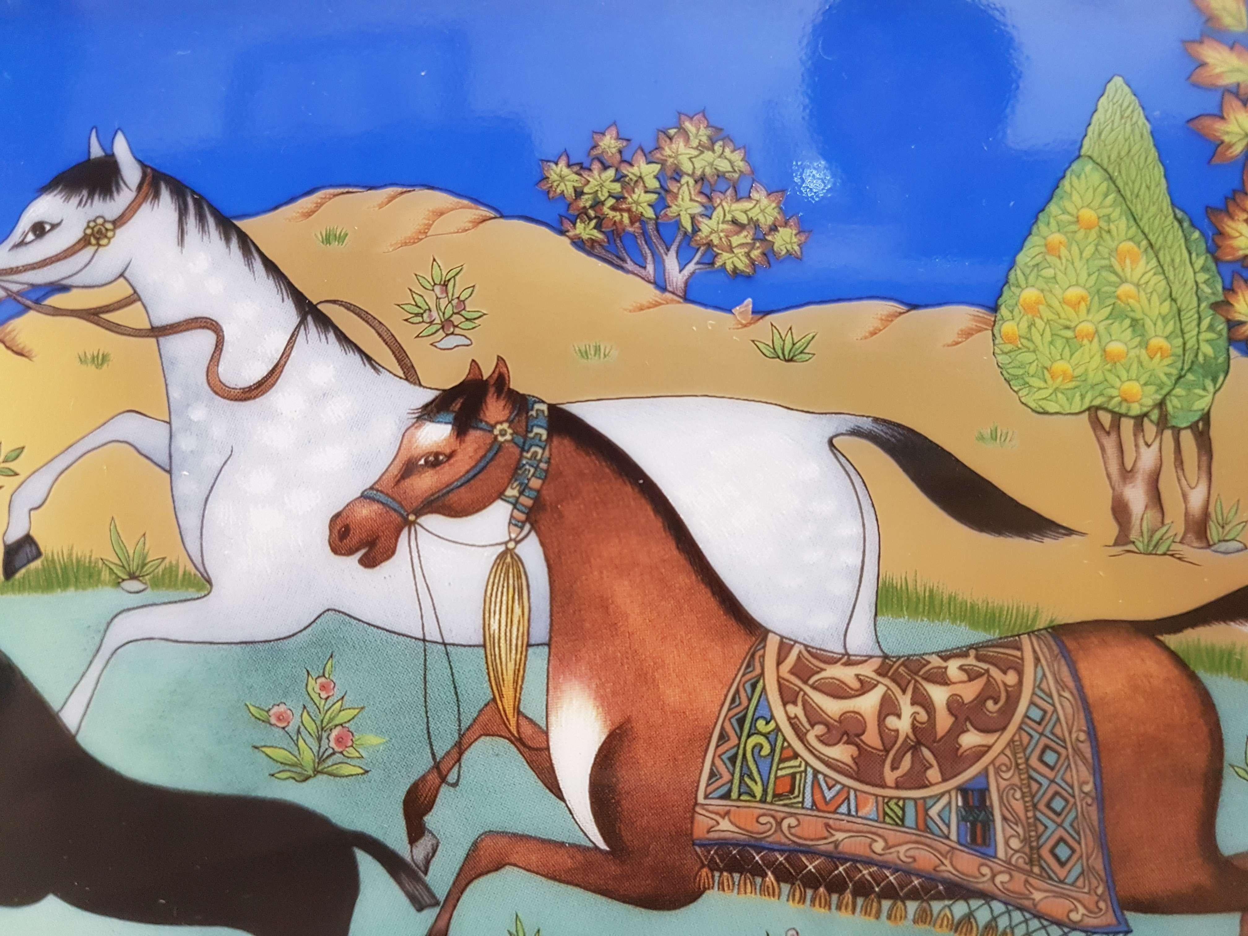 plateau hermès avec cheval