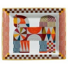 Hermès Contemporary Porcelain Coin Purse by Tong Ren, Unisex, New