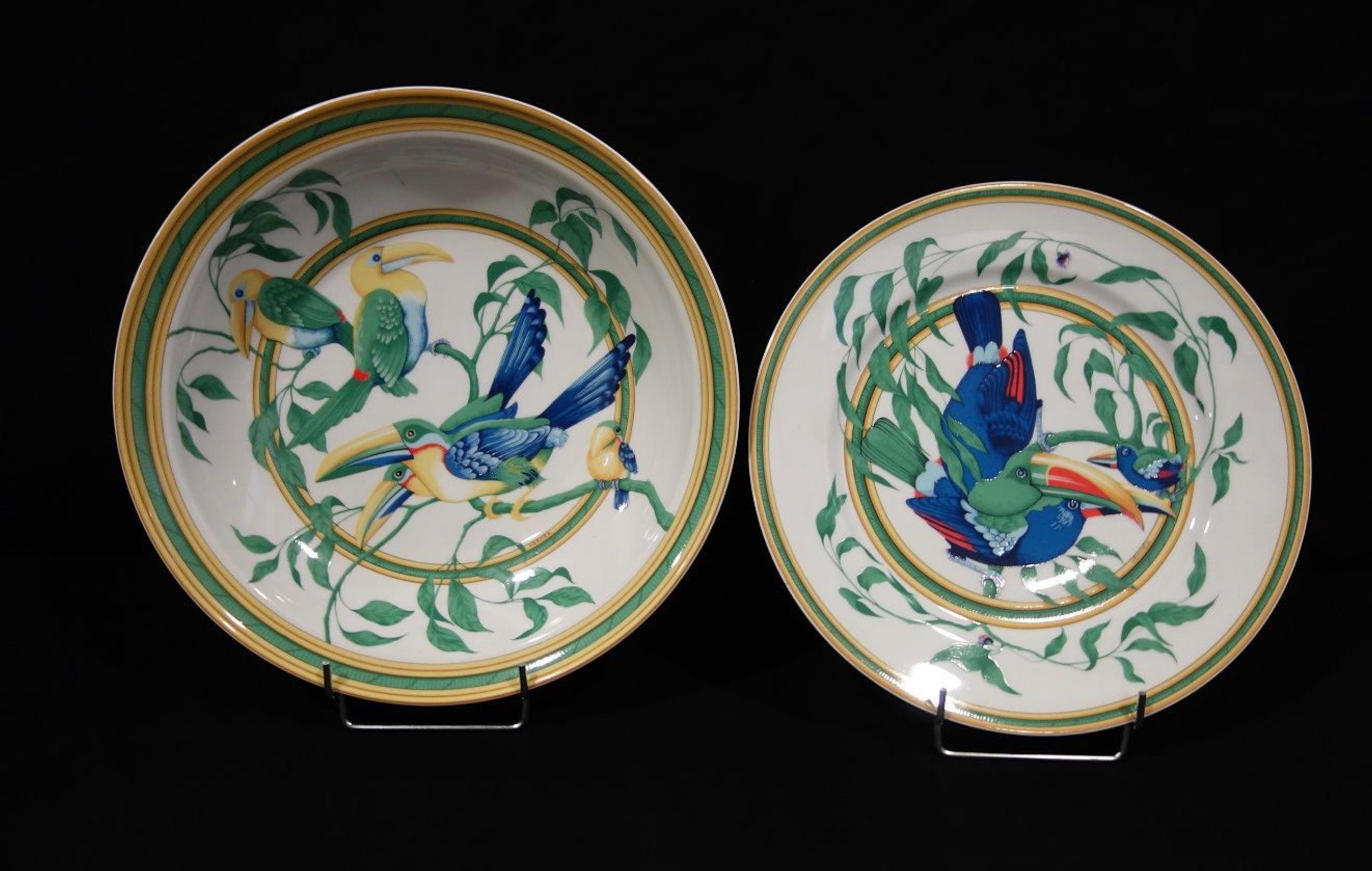 French Hermès, Porcelain Dinnerware 