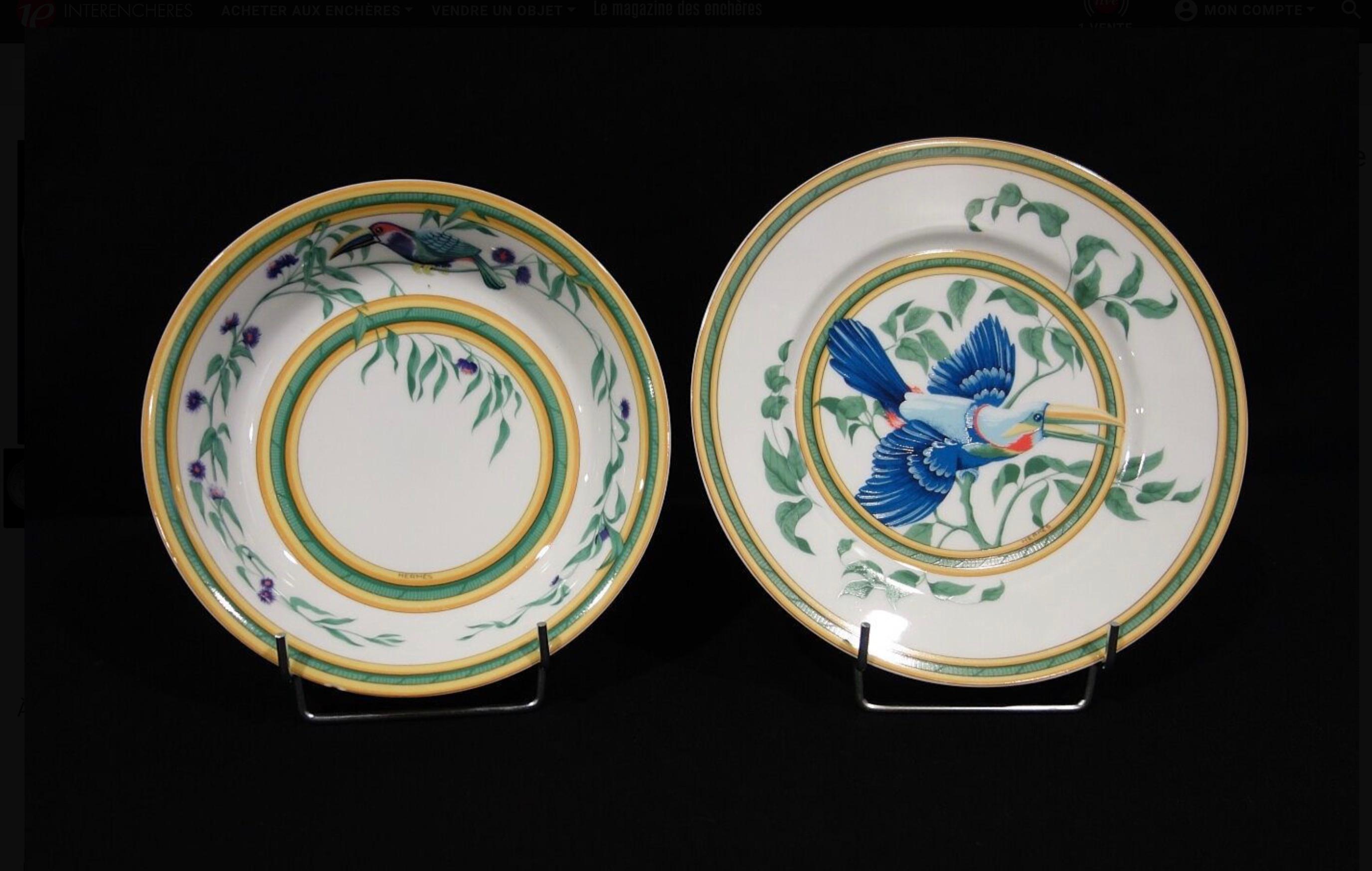 Late 20th Century Hermès, Porcelain Dinnerware 