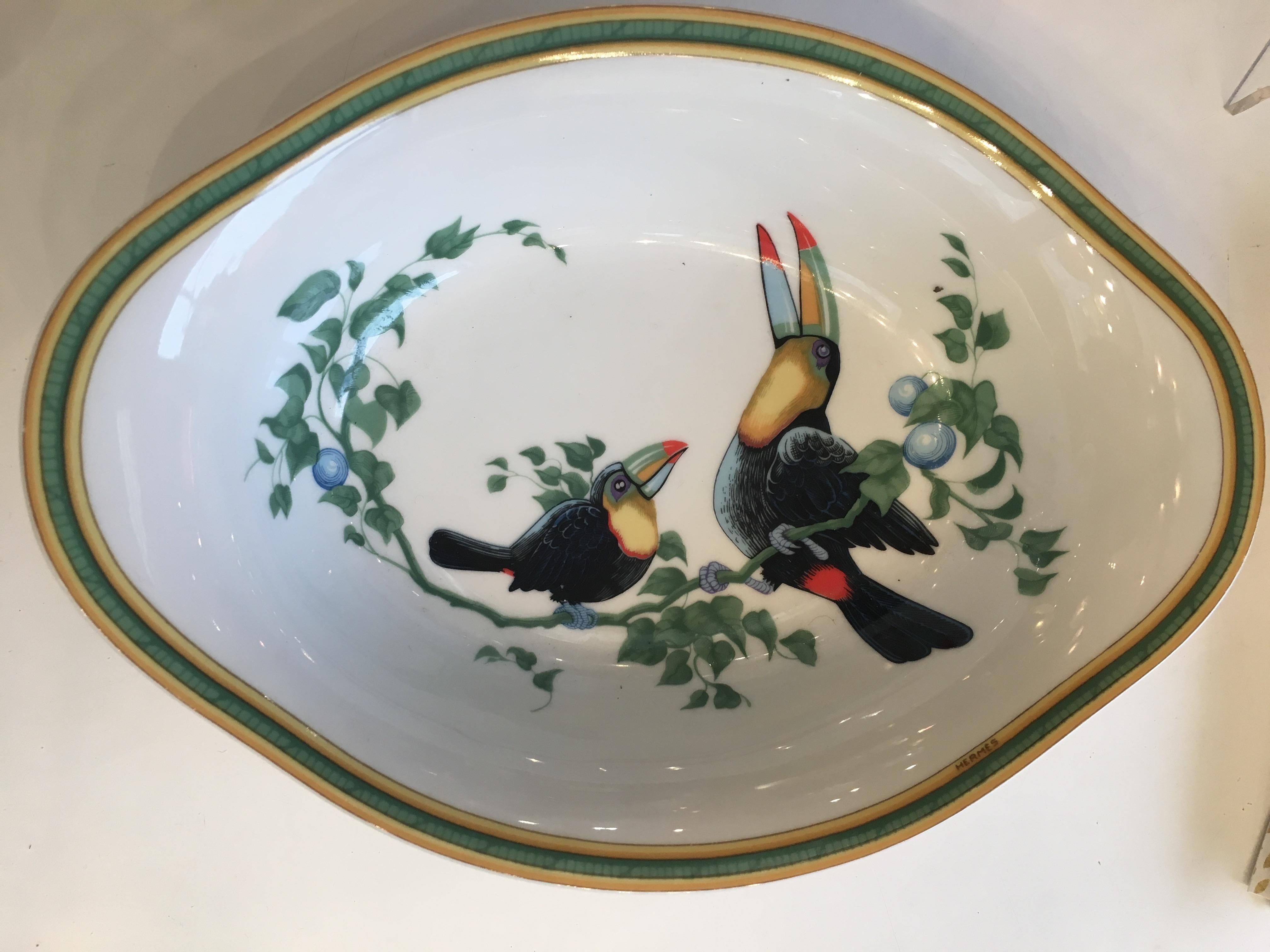 French Hermes, Porcelain Dinnerware 