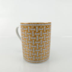 Hermès Porcelain Mosaique au 24 gold mug