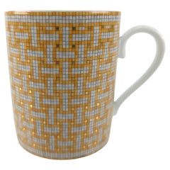 Hermès Porcelain Mosaique au 24 gold mug