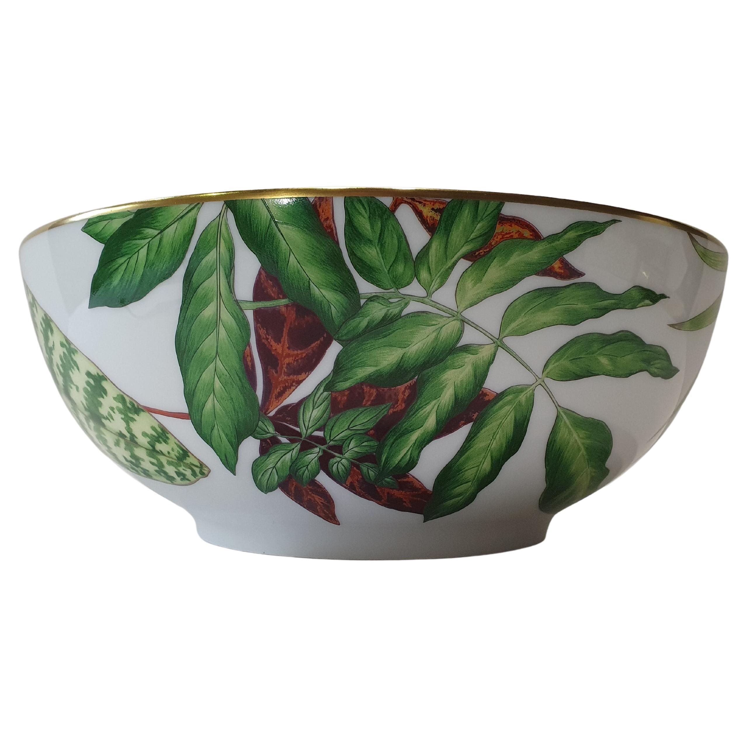 Hermès Porcelain "Passifolia" Small Salad Bowl, France, 2021 For Sale