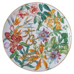 Plateau à tarte "Passifolia" en porcelaine Hermès Plat à tarte, France, 2020