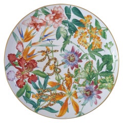 Hermès Porcelain "Passifolia" Tart Platter, France, 2020