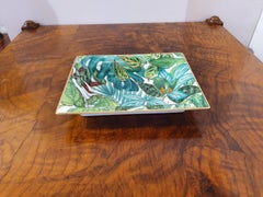 Hermès Porcelain "Passifolia" Vide-Poche Charge Tray, France, Modern