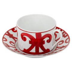 Hermès Porcelain Teacup & Saucer In Box