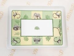Vassoio in porcellana Hermes - Serie Africa